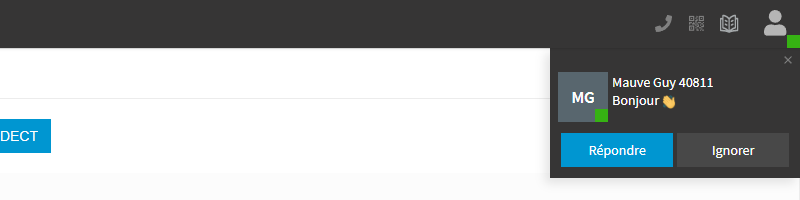 Tuto 3CX - Message de chat reçu sur le PC