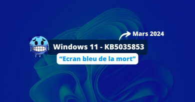 Windows 11 - KB5035853 - Mars 2024- Erreur écran bleu