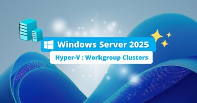 Windows Server 2025 - Hyper-V Workgroup Clusters