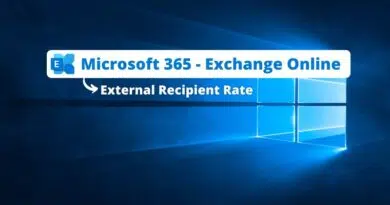 Microsoft 365 - Exchange Online - External Recipient Rate