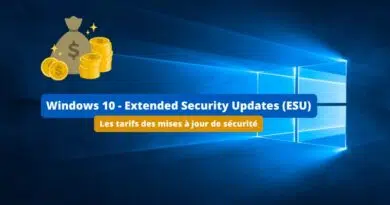 Windows 10 - Prix Extended Security Updates (ESU)