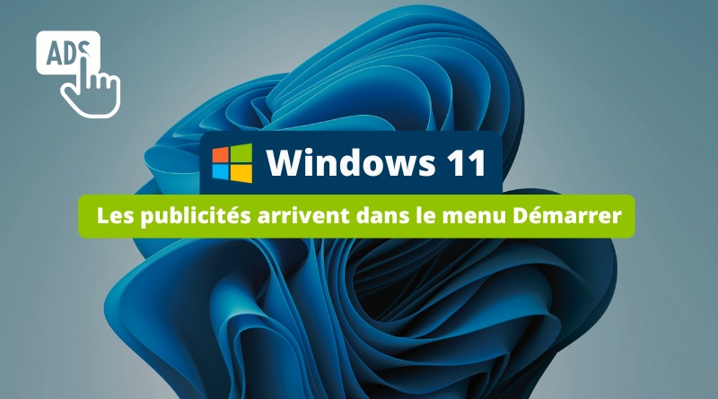 Windows 11 - Publicités menu Démarrer KB5036980