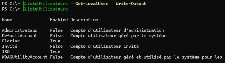 Utilisation de Write-Host et Write-Output en PowerShell