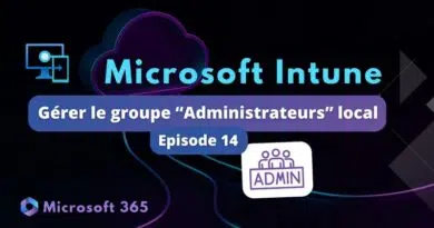 tuto intune gérer groupe admins local windows