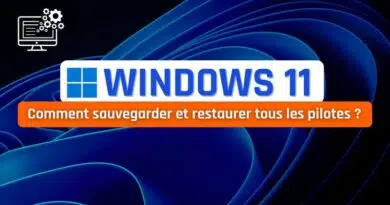 tuto windows 11 sauvegarder et restaurer les pilotes drivers