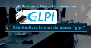 GLPI mot de passe admin perdu que faire