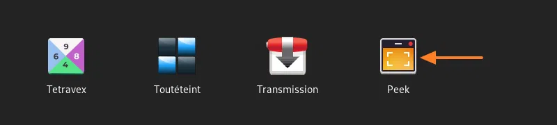 Installation de Peek sur Linux
