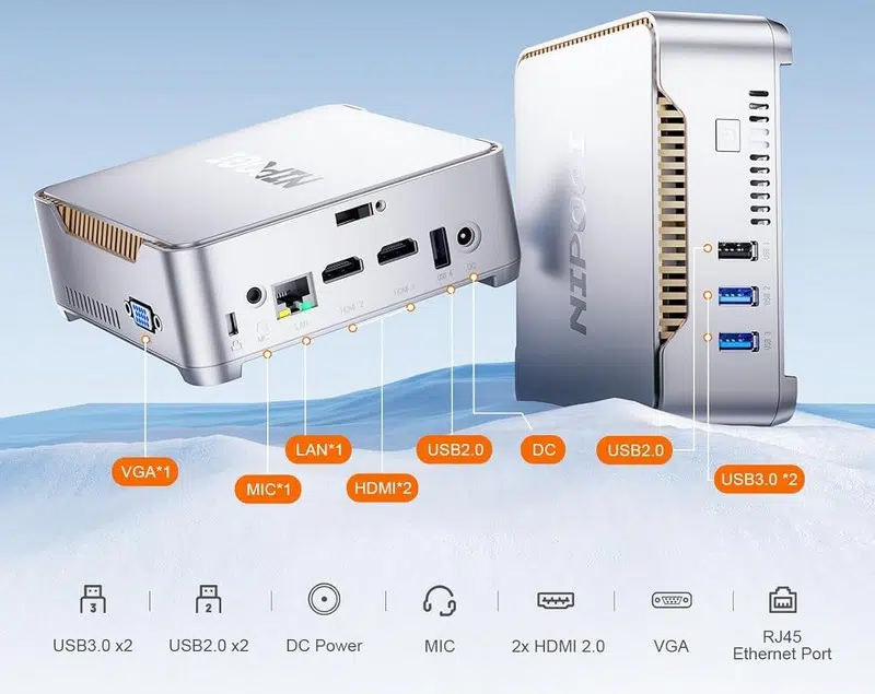 NiPoGi GK3 Plus - Caractéristiques