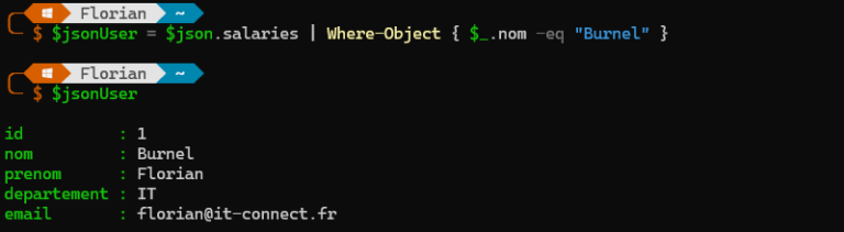 Comment manipuler le format JSON avec PowerShell