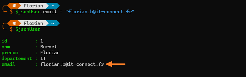 Comment manipuler le format JSON avec PowerShell