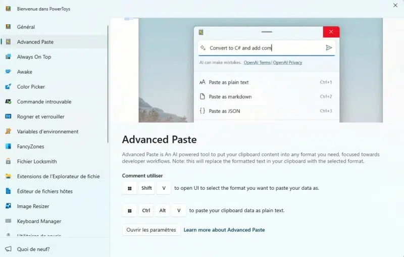 PowerToys - Advanced Paste