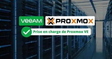 Veeam - Prise en charge de Proxmox VE