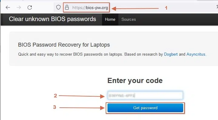 Obtenir le master code d'un PC