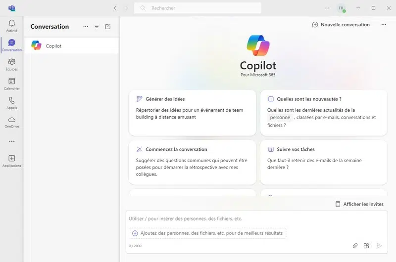 Copilot dans Teams