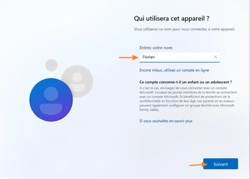 Installation de Windows 11 Pro 24H2 avec un compte local