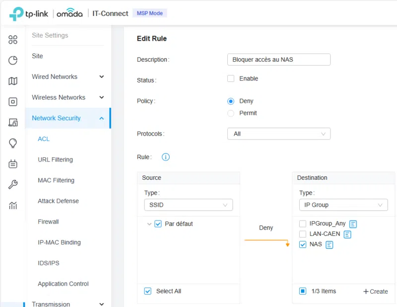 TP-Link Omada - ACL AP