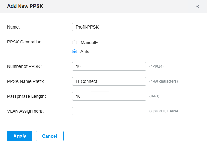 TP-Link Omada - Générer PPSK
