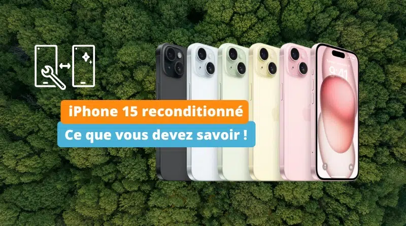 iPhone 15 reconditionné