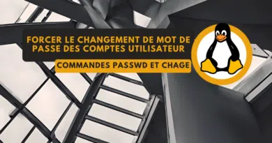 Linux forcer changement mot de passe