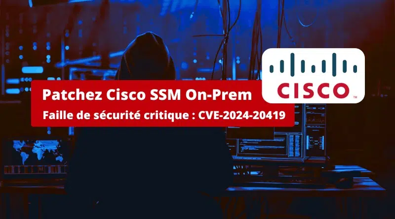 Cisco SSM On-Prem - CVE-2024-20419