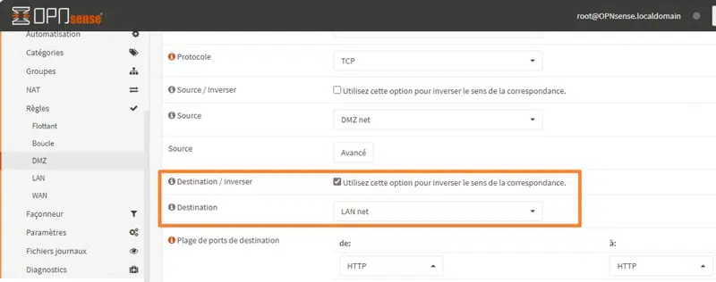 OPNsense - DMZ - Isoler le réseau du LAN