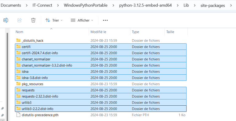 Créer un environnement Python portable sur Windows
