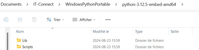 Créer un environnement Python portable sur Windows