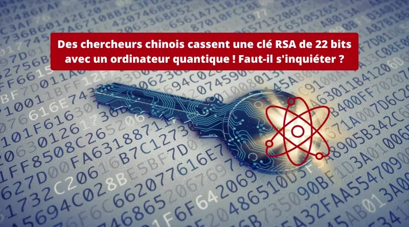 Ordinateur quantique clé RSA 22 bits