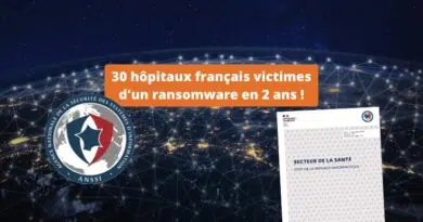 30 hôpitaux français victimes d'un ransomware en 2 ans - Chiffre ANSSI