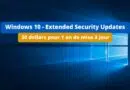 Windows 10 programme ESU pour particuliers 30 dollars