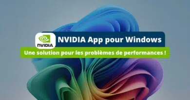 NVIDIA App pour Windows - Lenteurs jeux solution temporaire
