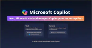 Non, Microsoft n'abandonne pas Copilot pour les entreprises