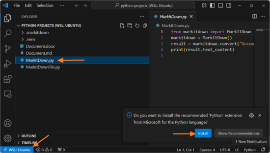 WSL : comment utiliser Python depuis Linux et VSCode
