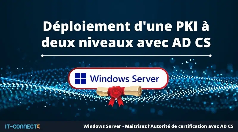 Déploiement d'une PKI à deux niveaux avec AD CS