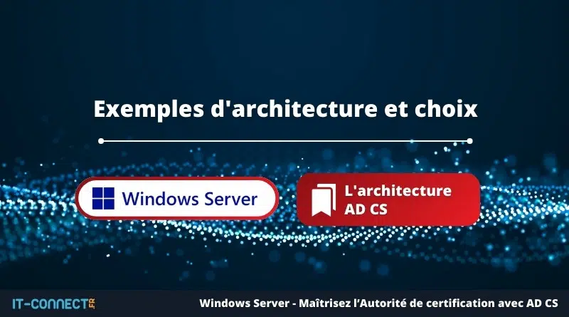 AD CS - PKI : Exemples d'architecture et choix