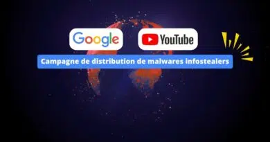 Google et YouTube - Campagne de distribution de malwares infostealers