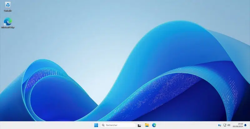Interface Windows Server 2025 en mode Expérience utilisateur