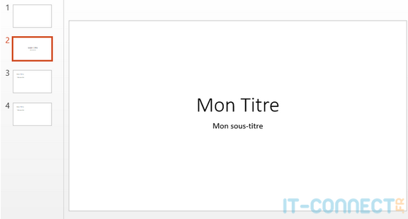 Contenu ajouté à partir du dictionnaire de placeholders.