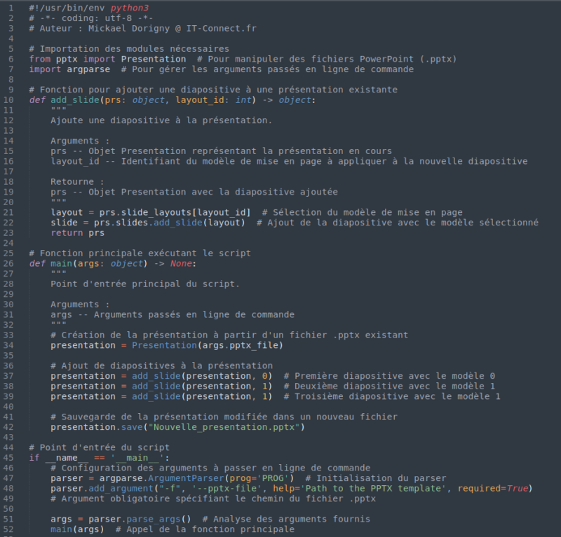 Générer des présentations PowerPoint avec Python