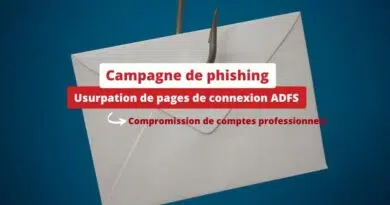 Campagne de phishing - Usurpation de pages de connexion ADFS