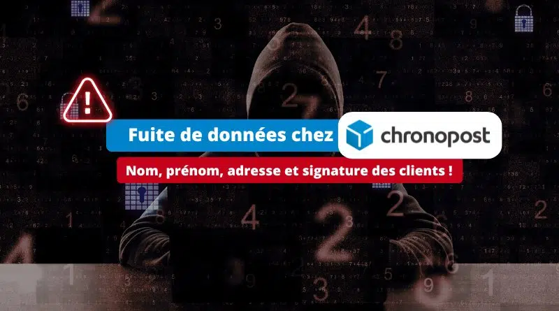 Fuite de données Chronopost - 2025