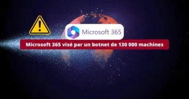 Microsoft 365 visé par un botnet de 130 000 machines