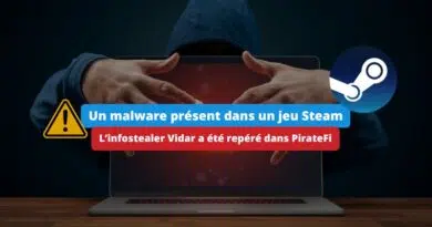 Steam - L’infostealer Vidar a été repéré dans PirateFi
