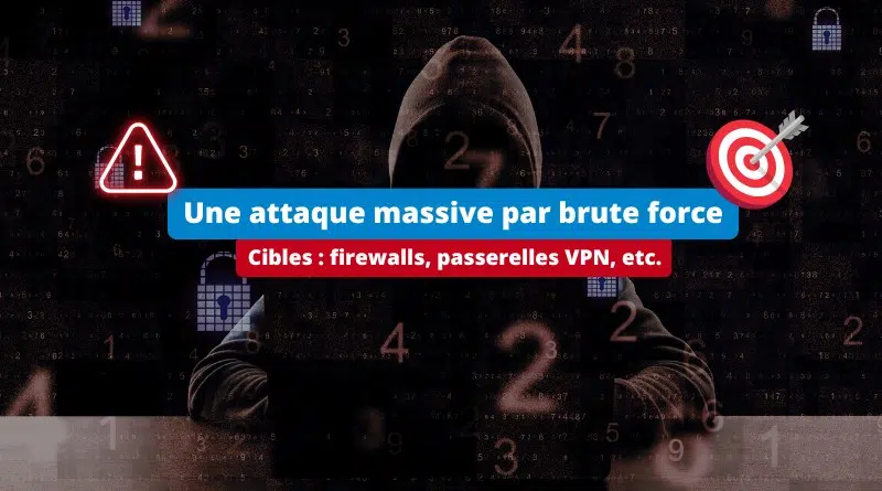 Une attaque massive par brute force cible les VPN et les firewalls
