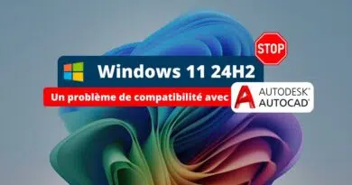 Windows 11 24H2 - Problème de compatibilité avec AutoCAD