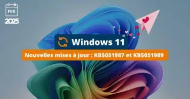 Windows 11 KB5051987 et KB5051989 - Mises à jour février 2025