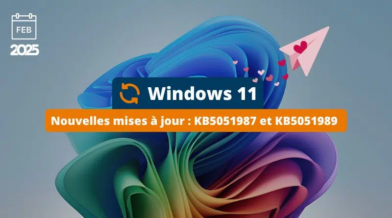 Windows 11 KB5051987 et KB5051989 - Mises à jour février 2025
