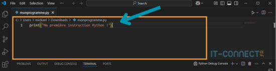 Débuter avec Python : écrire son premier script