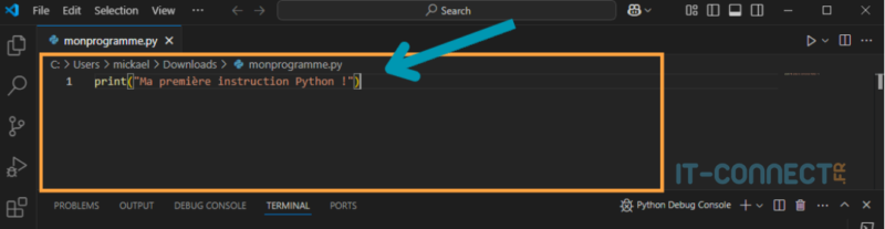 Débuter avec Python : écrire son premier script