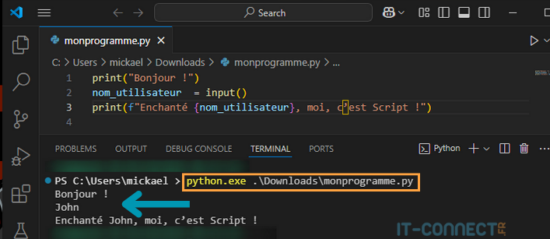 Débuter avec Python : écrire son premier script